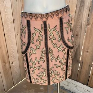 Renzo + Kai silk beaded skirt NWT size medium